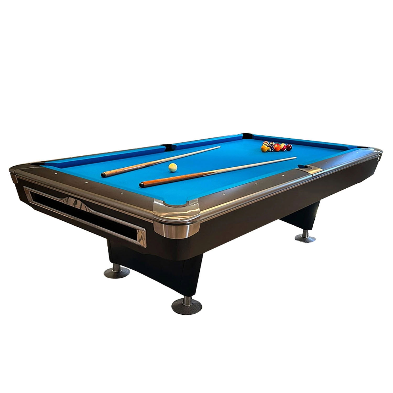 Pricely Professional American 9ft Marble Top Pool Table With Ball Return System 