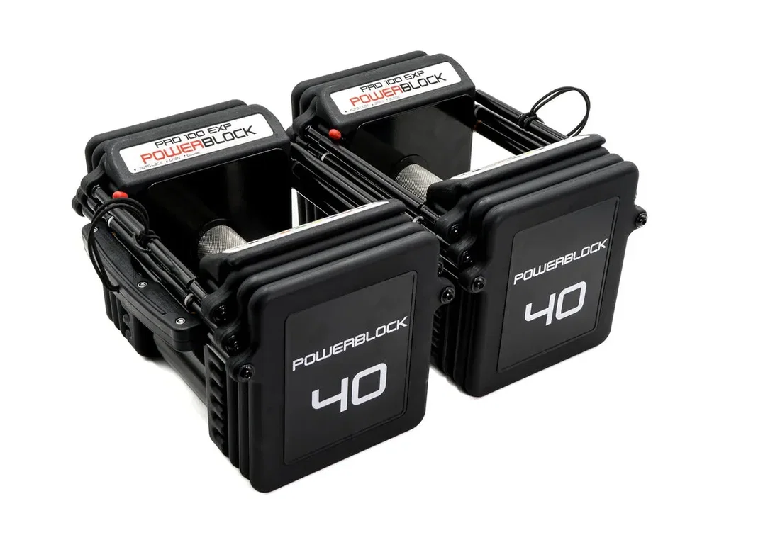 PowerBlock Pro 100 EXP (Expandable) - Sold as Pair - 2-18kg (5-40lb)