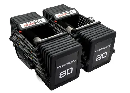 PowerBlock Pro 100 EXP (Expandable) - Sold as Pair - 2-36kg (5-80lb)