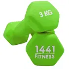 1441 Fitness Neoprene Hex Dumbbells - (Pair) - 1 Kg