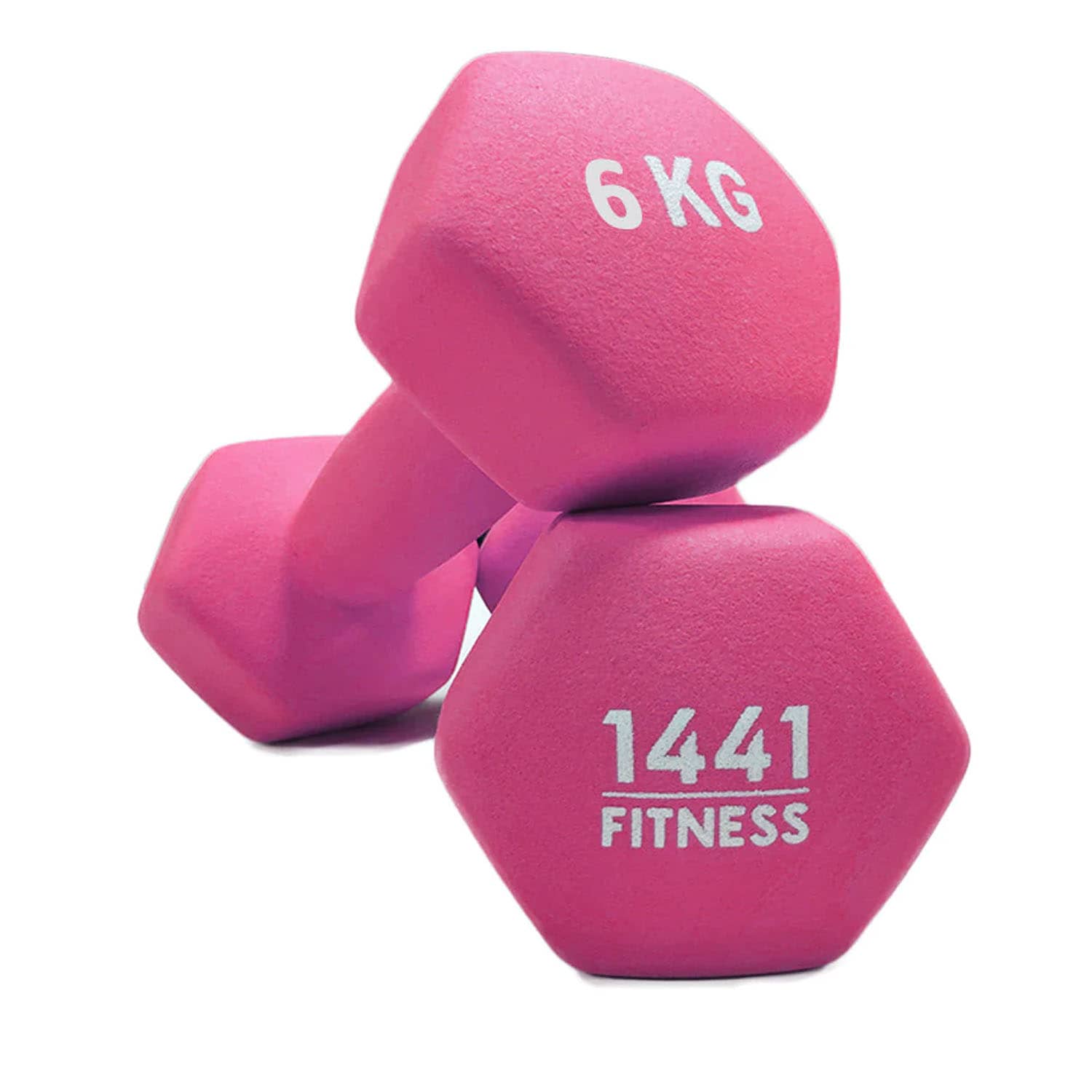 1441 Fitness Neoprene Hex Dumbbells - (Pair) - 1 Kg