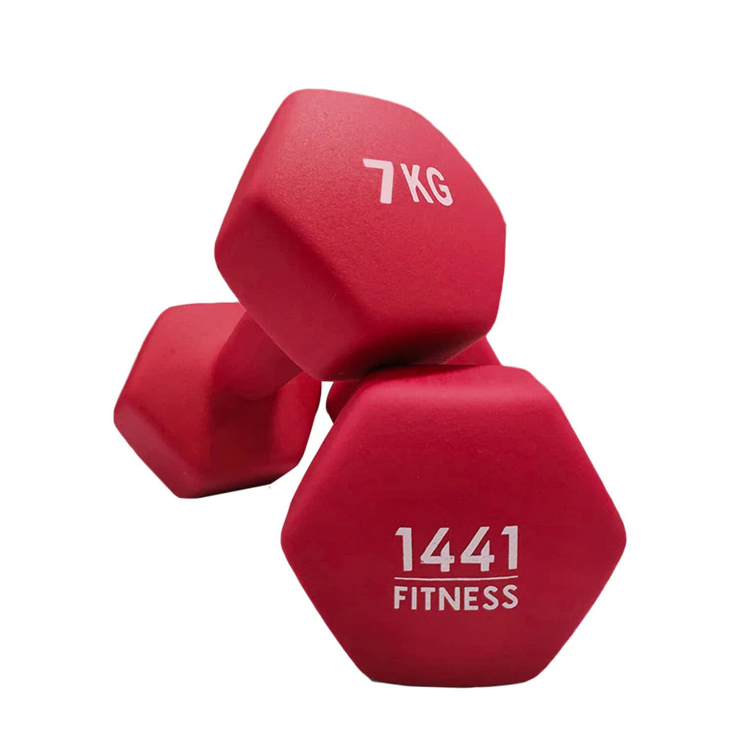 1441 Fitness Neoprene Hex Dumbbells - (Pair) - 3 Kg