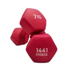 1441 Fitness Neoprene Hex Dumbbells - (Pair) - 3 Kg