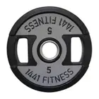 1441 Fitness Dual Grip Premium Olympic PU Rubber Plates-(Single) With 1 Year Warranty - 5 Kg