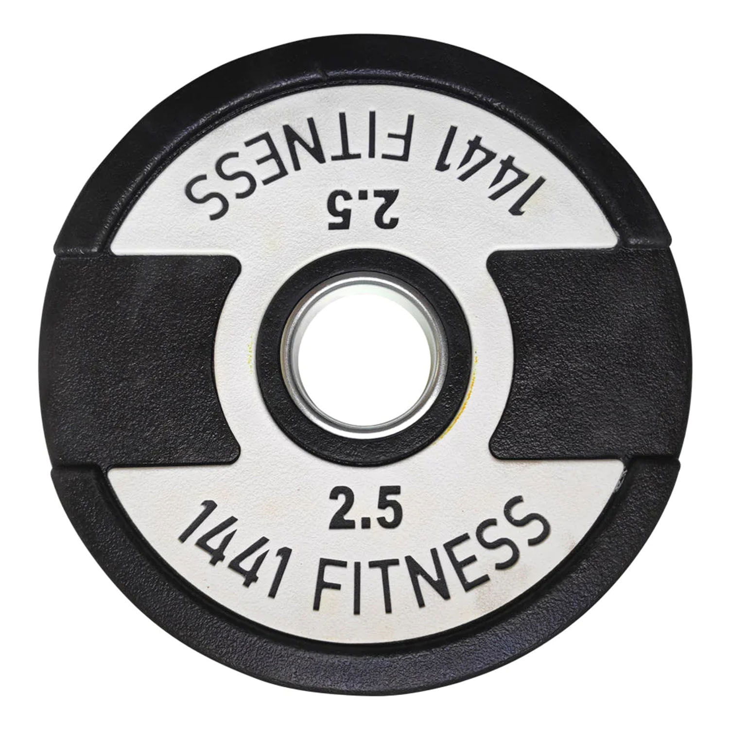 1441 Fitness Dual Grip Premium Olympic PU Rubber Plates-(Single) With 1 Year Warranty - 2.5 Kg