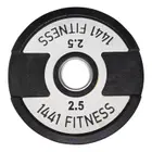 1441 Fitness Dual Grip Premium Olympic PU Rubber Plates-(Single) With 1 Year Warranty - 2.5 Kg
