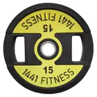 1441 Fitness Dual Grip Premium Olympic PU Rubber Plates-(Single) With 1 Year Warranty - 2.5 Kg