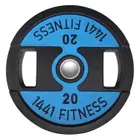 1441 Fitness Dual Grip Premium Olympic PU Rubber Plates-(Single) With 1 Year Warranty - 20 Kg