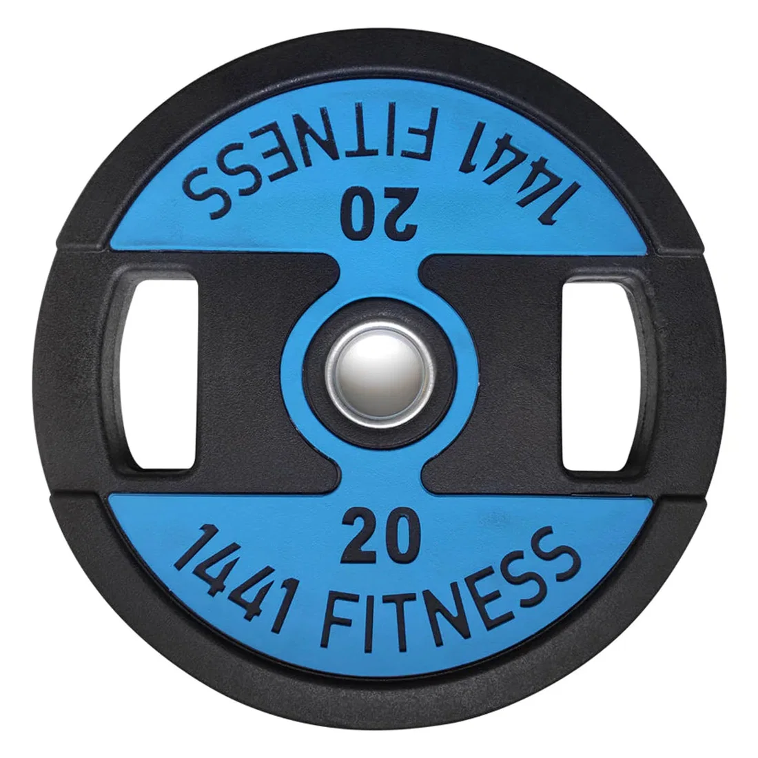 1441 Fitness Dual Grip Premium Olympic PU Rubber Plates-(Single) With 1 Year Warranty - 20 Kg