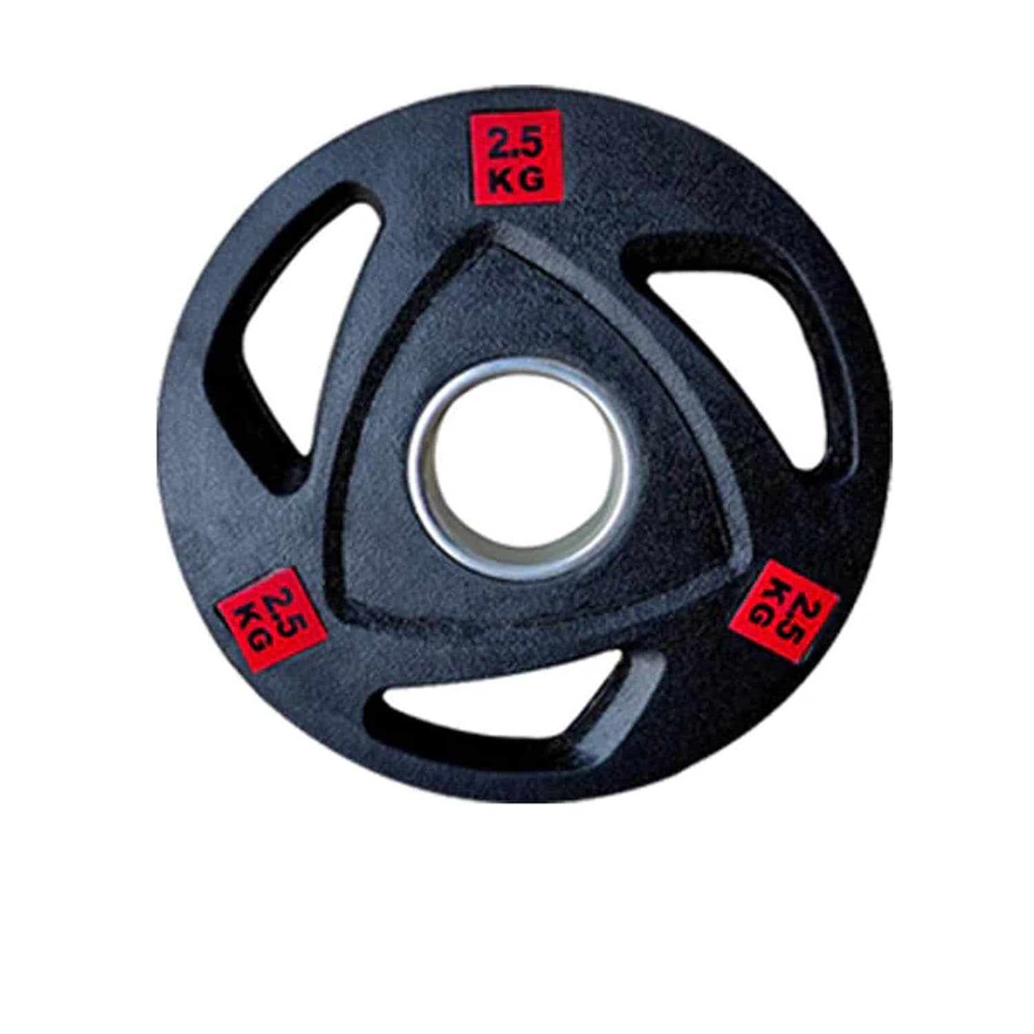 1441 Fitness Tri-Grip Olympic Rubber Plates-(Single) - 5 Kg