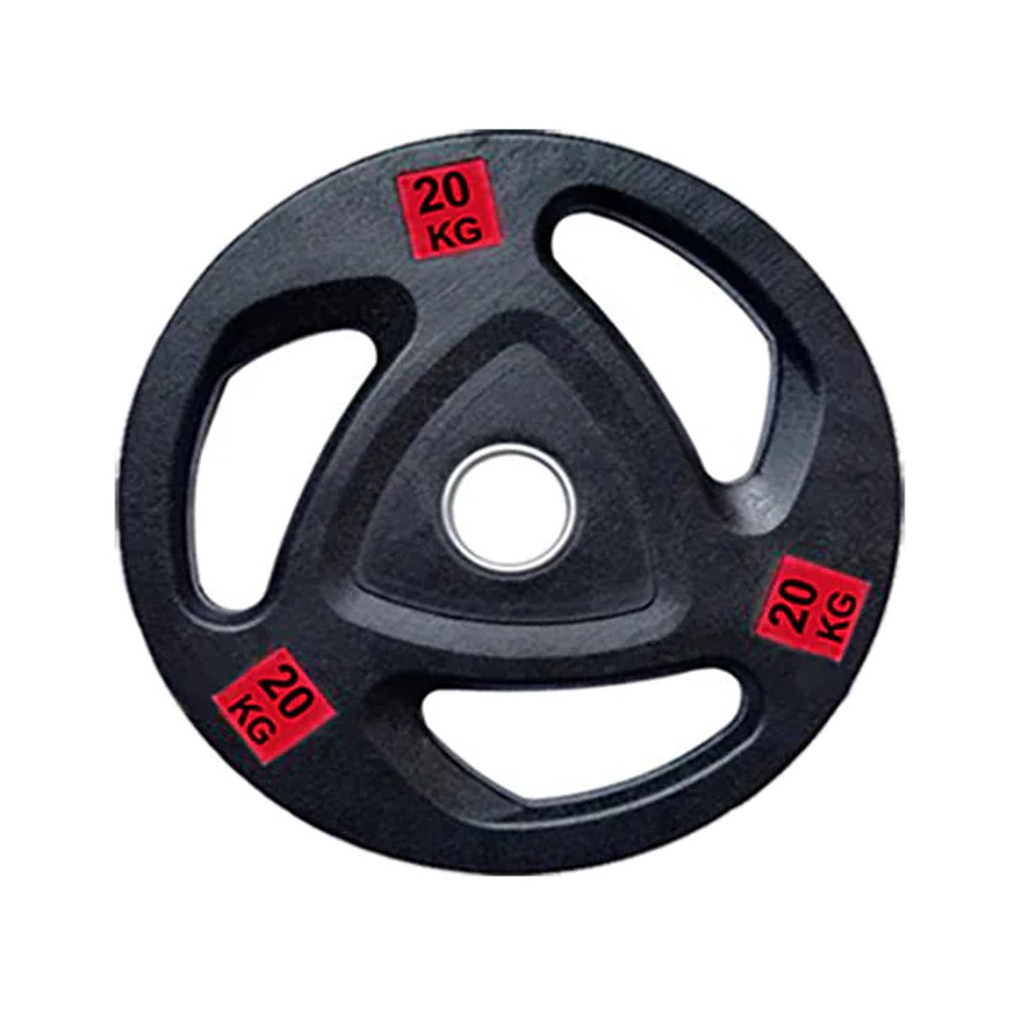 1441 لياقة ألواح مطاطية أولمبية ثلاثية القبضة- (مفردة) - 20 Kg