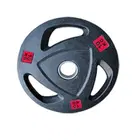 1441 Fitness Tri-Grip Olympic Rubber Plates-(Single) - 2.5 Kg