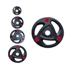 1441 Fitness Tri-Grip Olympic Rubber Plates-(Single) - 2.5 Kg