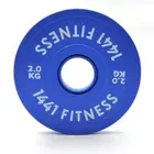 1441 Fitness Bumper Weight Plates ( Sold Per Piece ) - 2 Kg