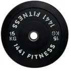 1441 Fitness Rubber Olympic Bumper Plates - 15 Kg
