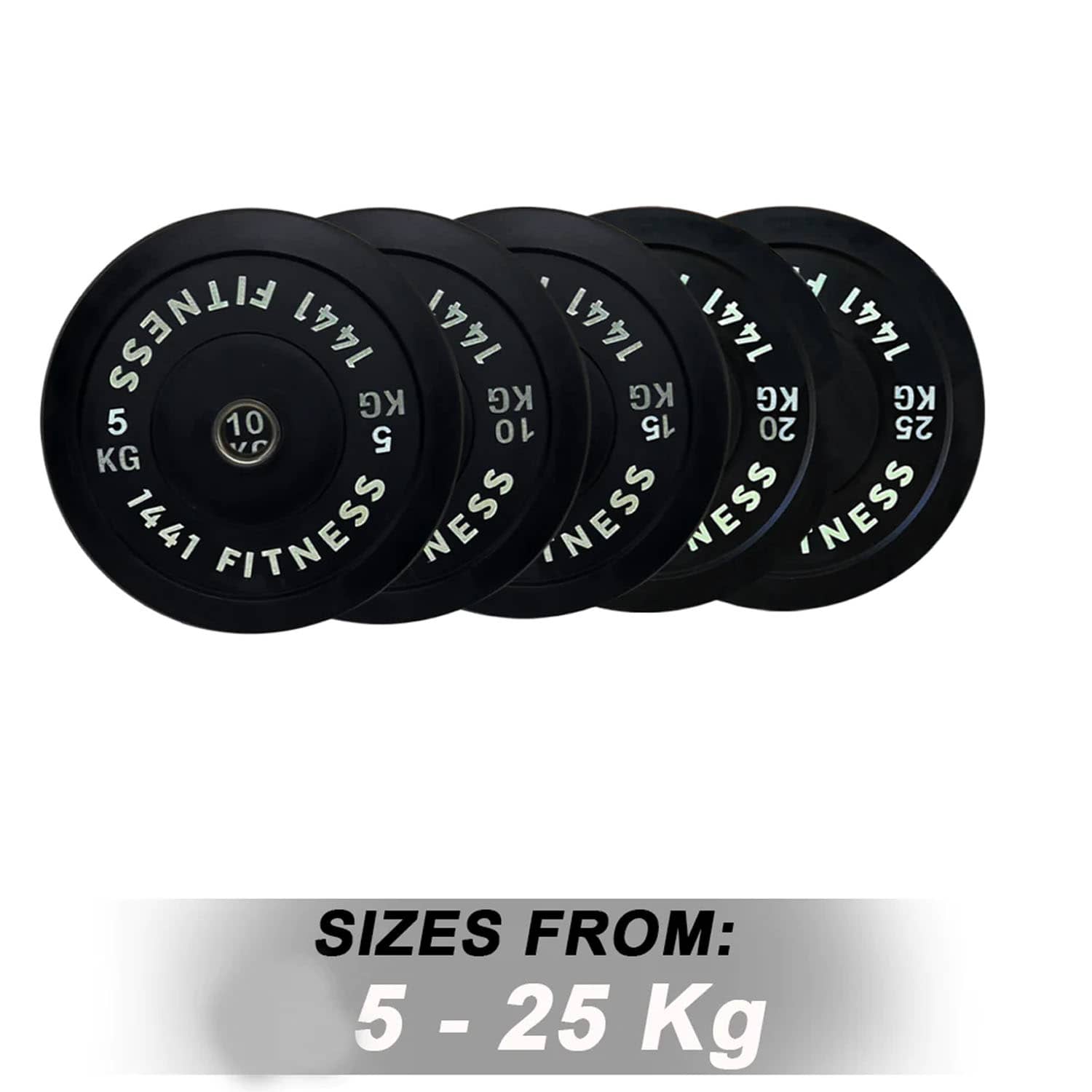 1441 Fitness Rubber Olympic Bumper Plates - 20 Kg