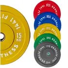 1441 Fitness Color Olympic Rubber Bumper Plates - 5 Kg