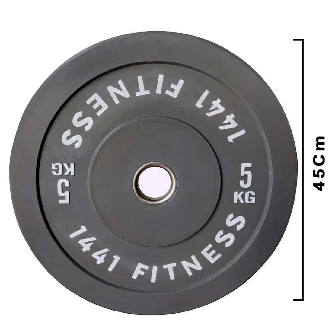 1441 Fitness Color Olympic Rubber Bumper Plates - 5 Kg