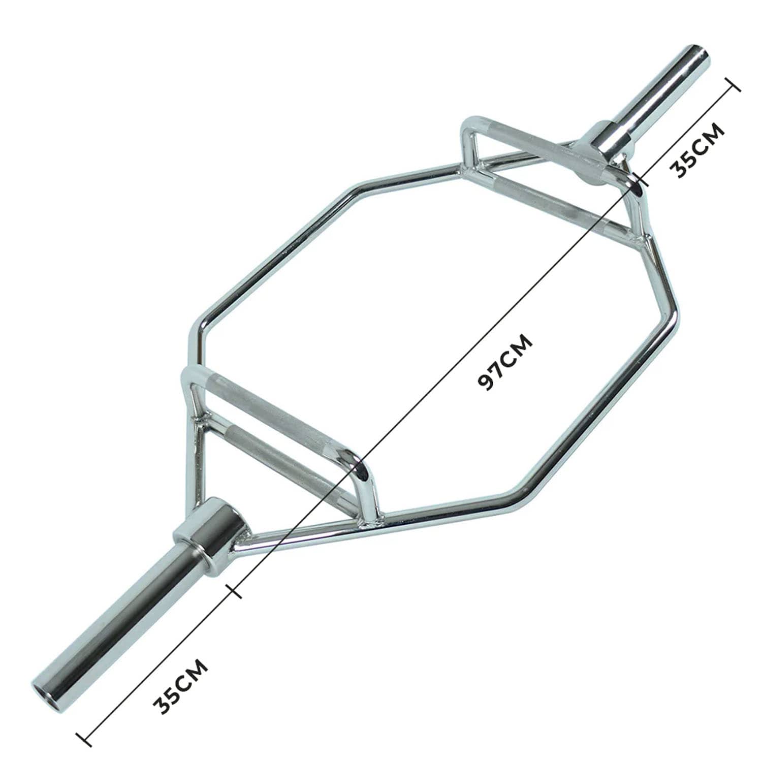 1441 Fitness Olympic Hex Trap Bar - 6 Ft / 15 Kg