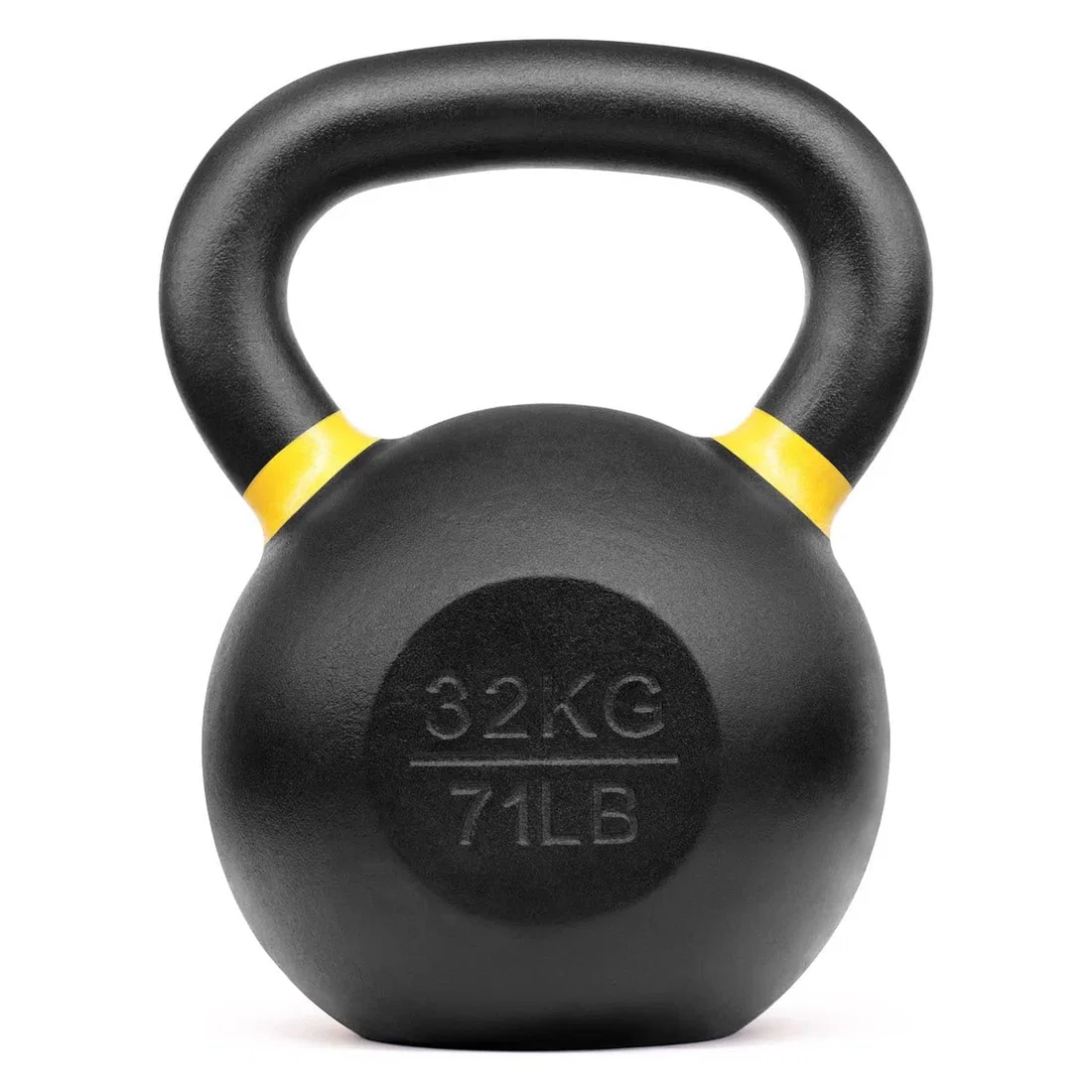 1441 Fitness Powder Coated Cast Iron KettleBell - 32  Kg
