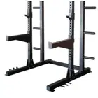 1441 Fitness Heavy Duty Semi Commercial Half Cage Squat Rack With Pull Up Bar J611