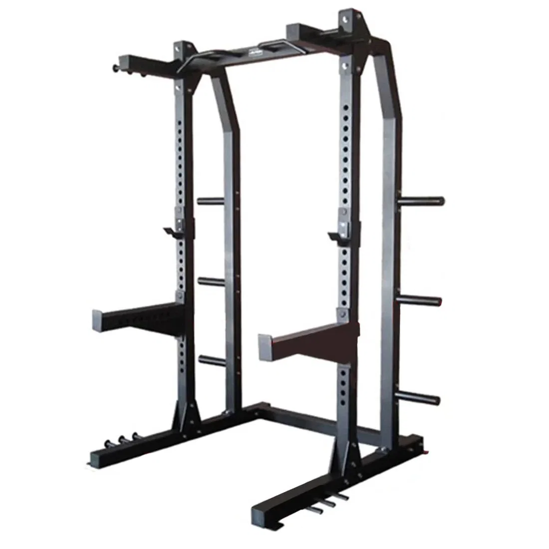 1441 Fitness Heavy Duty Semi Commercial Half Cage Squat Rack With Pull Up Bar J611