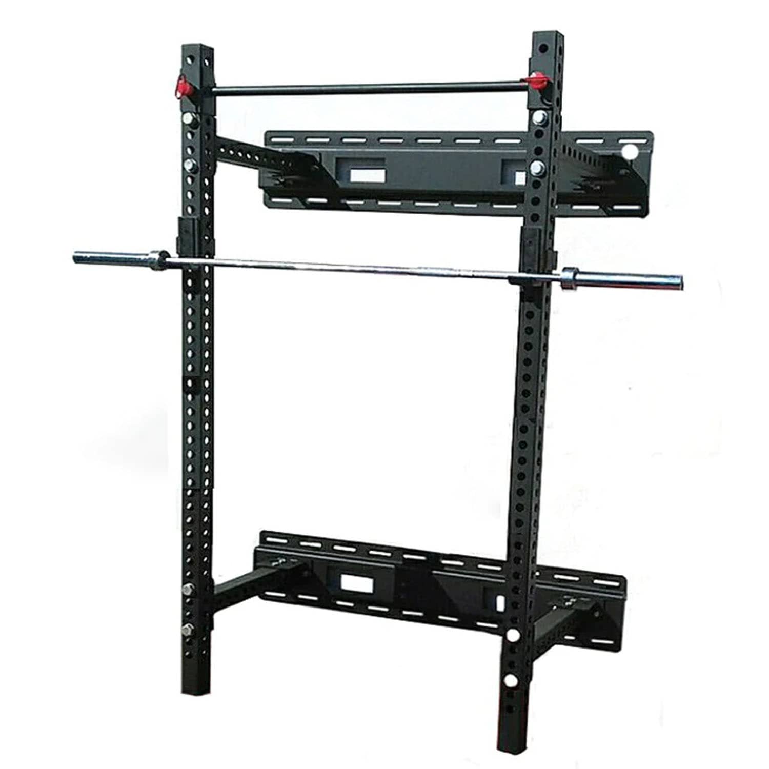 1441 Fitness Heavy Duty Wall Mounted Foldable Squat Rack