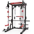 1441 Fitness Heavy Duty Smith Machine With Cable Crossover & Squat Rack - J009