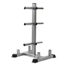 1441 Fitness 3 Tier Olympic Plate Tree With 4 Bar Holder