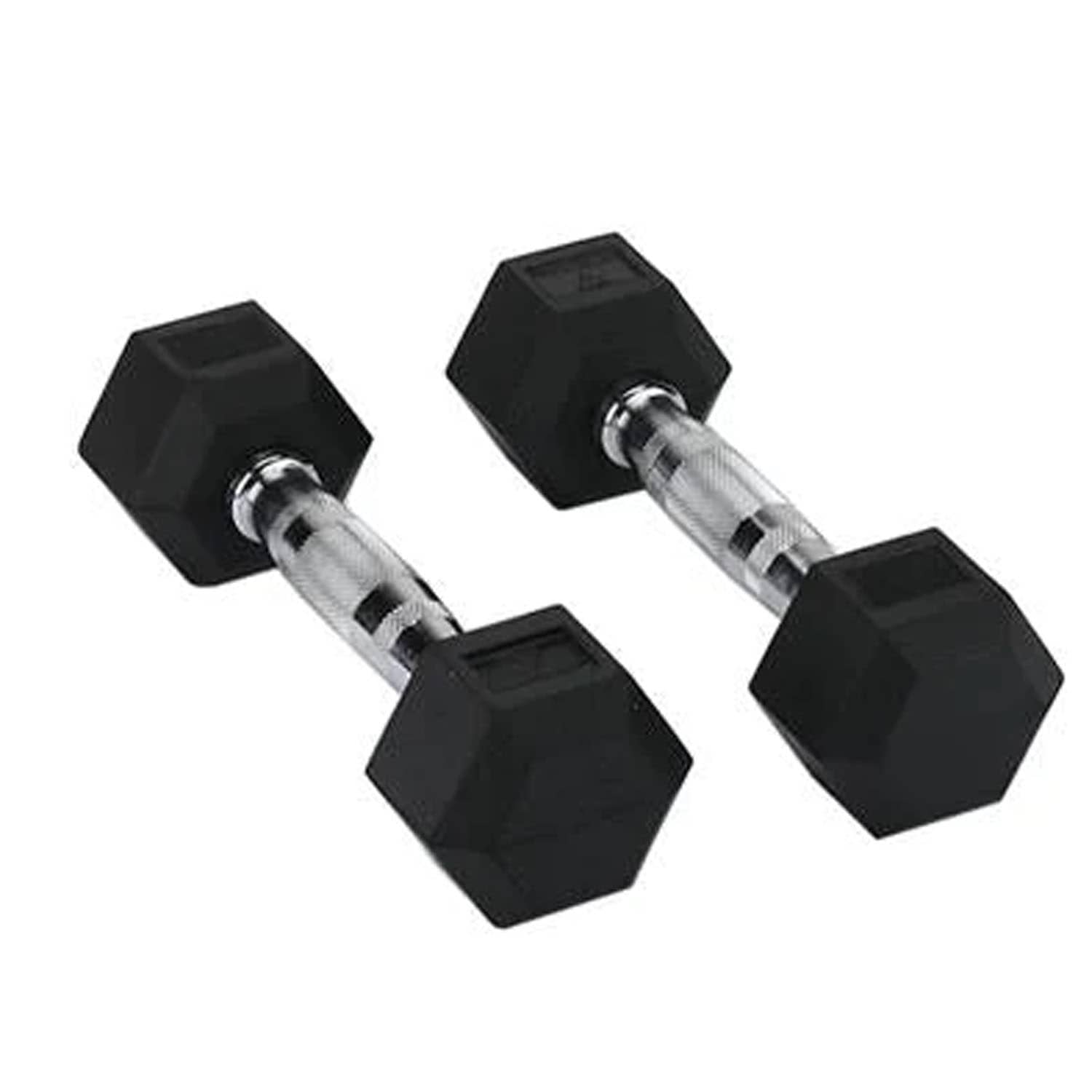 1441 Fitness Hex Dumbbell Set (2.5 To 15 Kg) With Vertical Dumbbell Rack Strength Training Equipment 6 Pairs