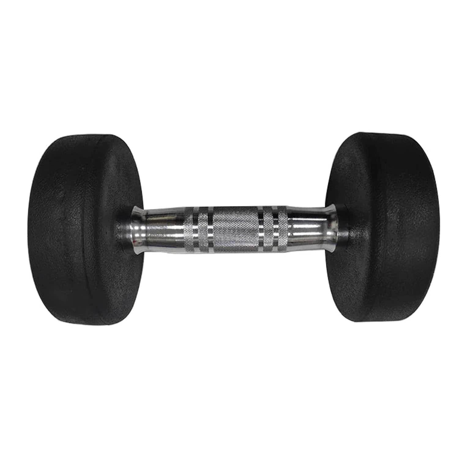 1441 Fitness Premium Round Dumbbell Set 2.5 Kg - 20 Kg (8 Pairs) Blue With 3 Tier Rack