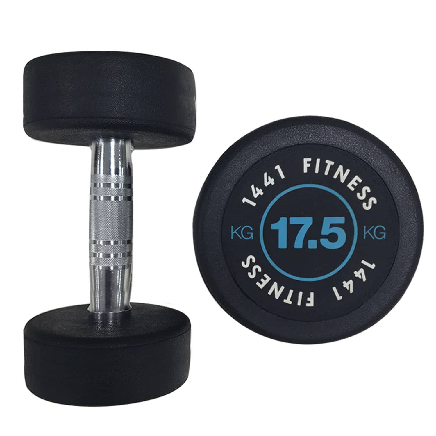 1441 Fitness  Round Dumbbell Set 2.5 Kg To 25 Kg (10 Pairs) With 2 Tier Rack