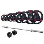 1441 Fitness Squat Rack MDL65 With 7 Ft Bar With 80 Kg Tri Grip Plates Set
