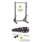 1441 Fitness Squat Rack MDL65 With 7 Ft Bar With 80 Kg Tri Grip Plates Set