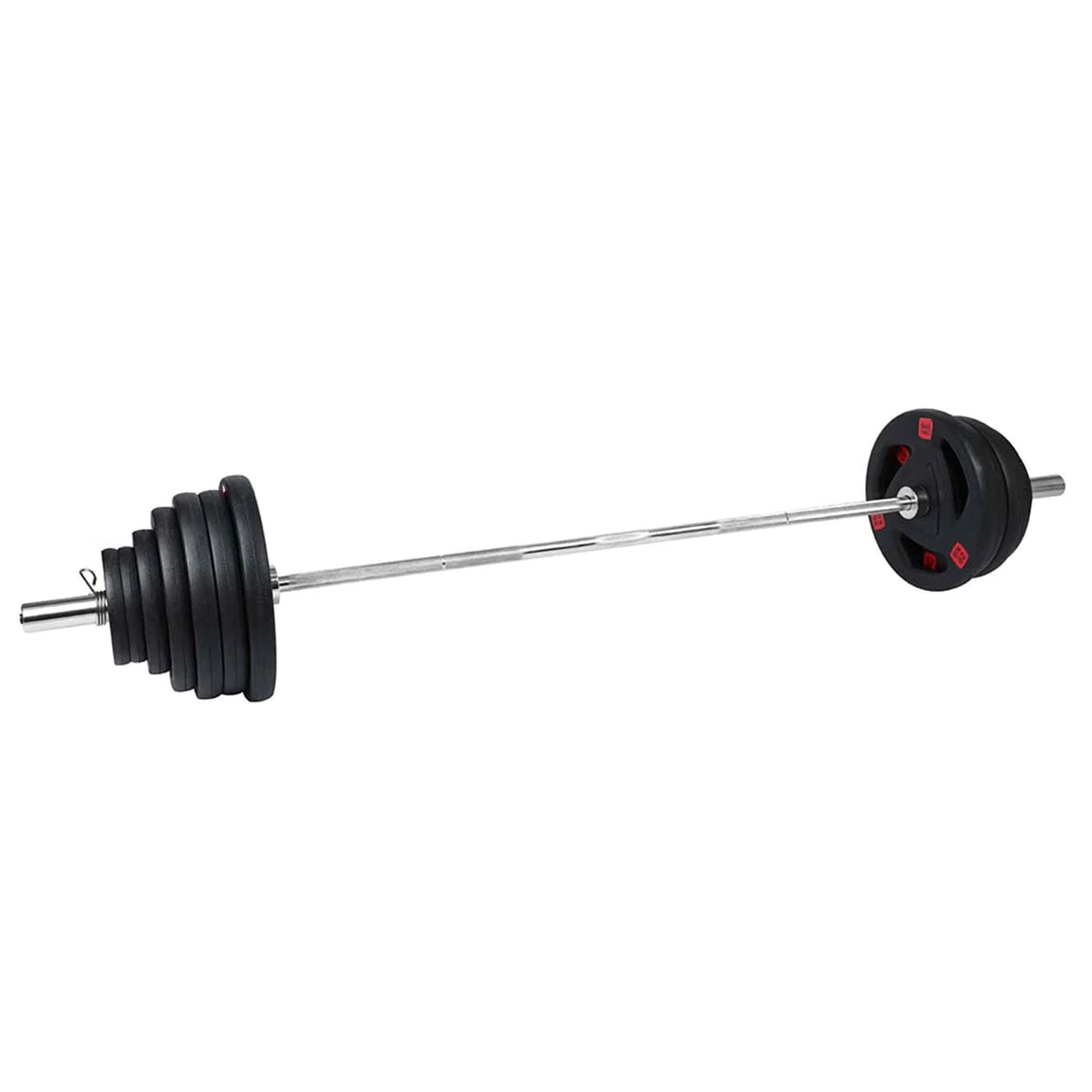 Buy 1441 Fitness 7 Ft Olympic Bar With Tri Grip Black Olympic