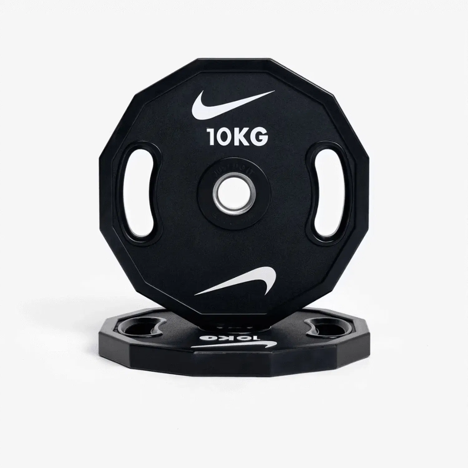 Nike Strength Elite Pro Urethane Bumper Plates - Single | Black/White - 10 Kg