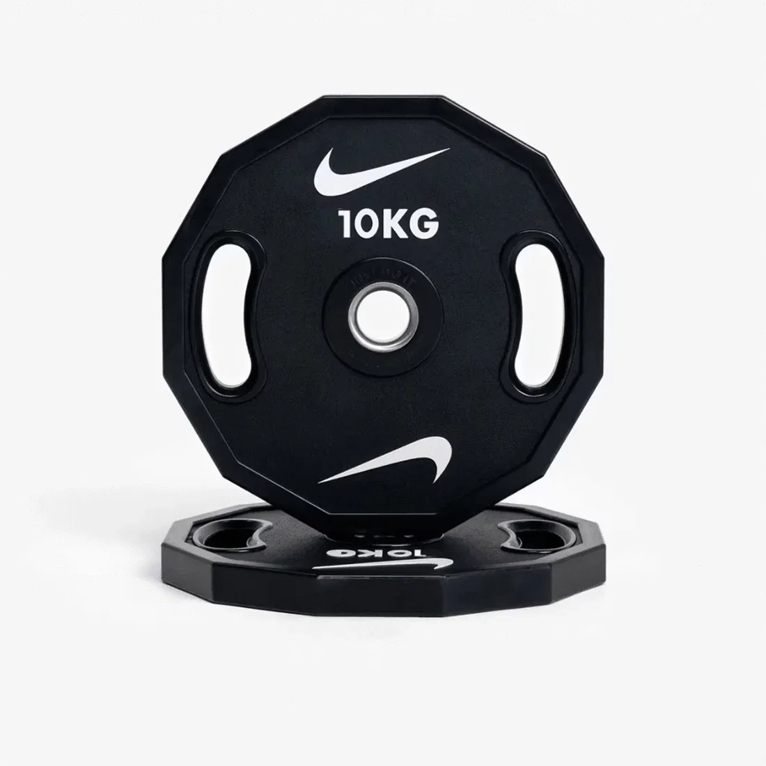 Nike Strength Elite Pro Urethane Bumper Plates - Single | Black/White - 10 Kg