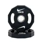 Nike Strength Elite Pro Urethane Bumper Plates - Single | Black/White - 15 Kg