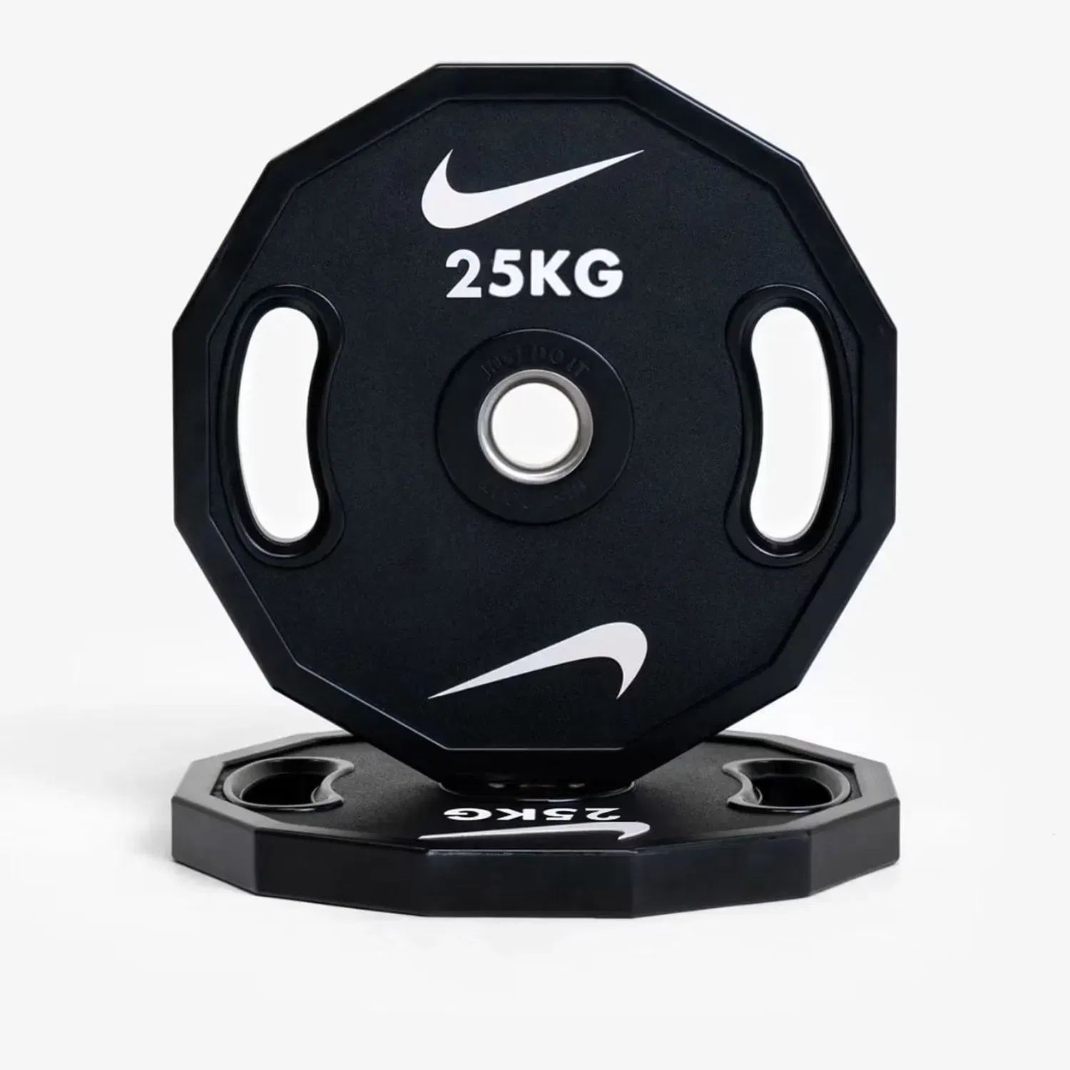 Nike Strength Elite Pro Urethane Bumper Plates - Single | Black/White - 25 Kg