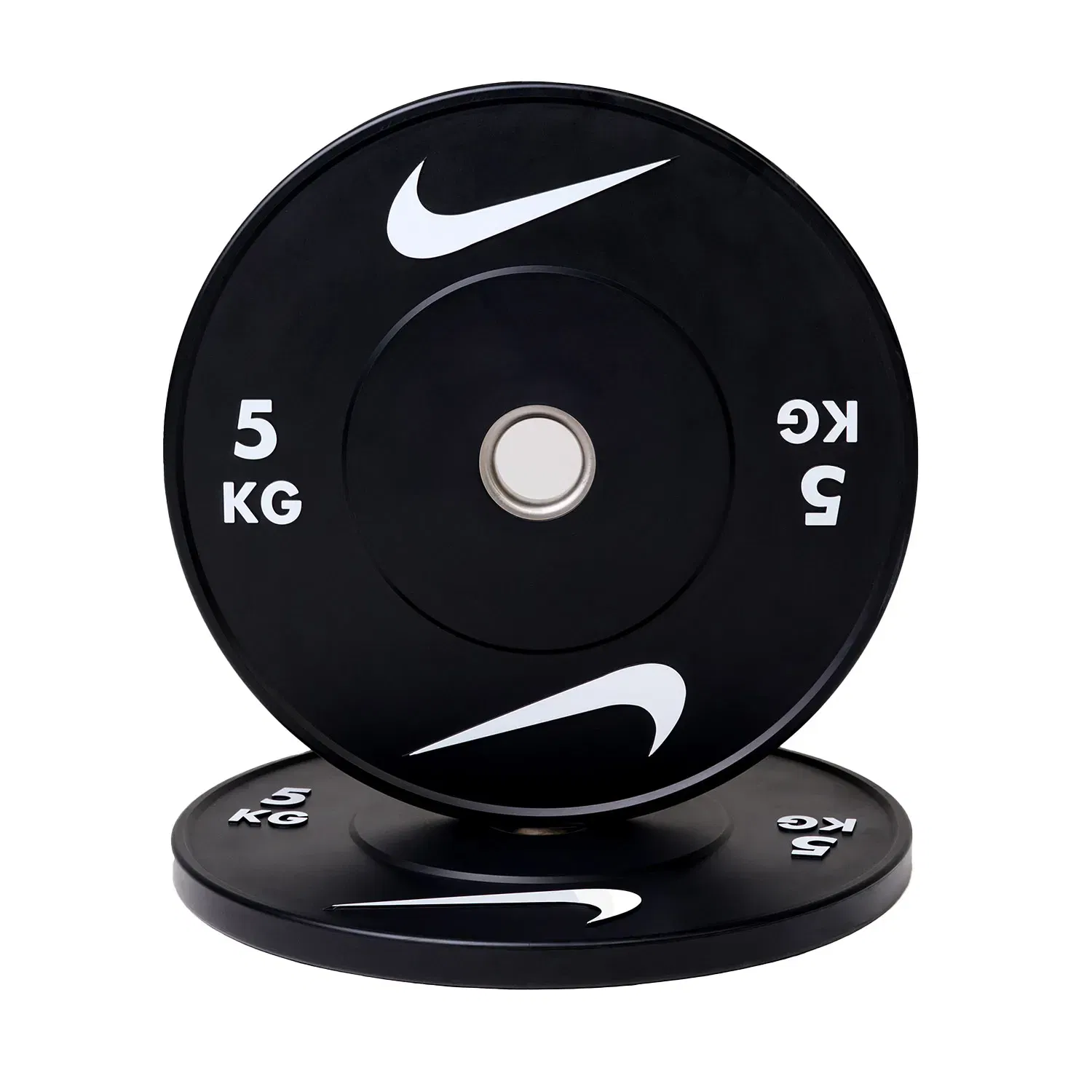 Nike Strength Premium Urethane Weight Plates - Single | Black/White - 5 Kg