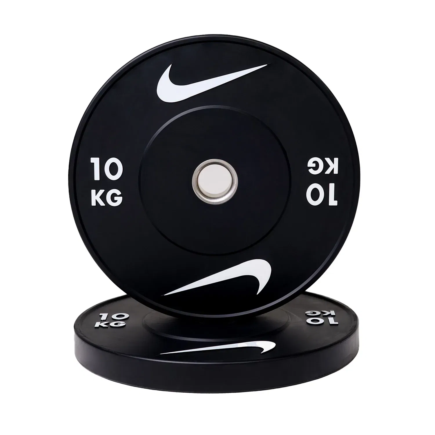 Nike Strength Premium Urethane Weight Plates - Single | Black/White - 10 Kg