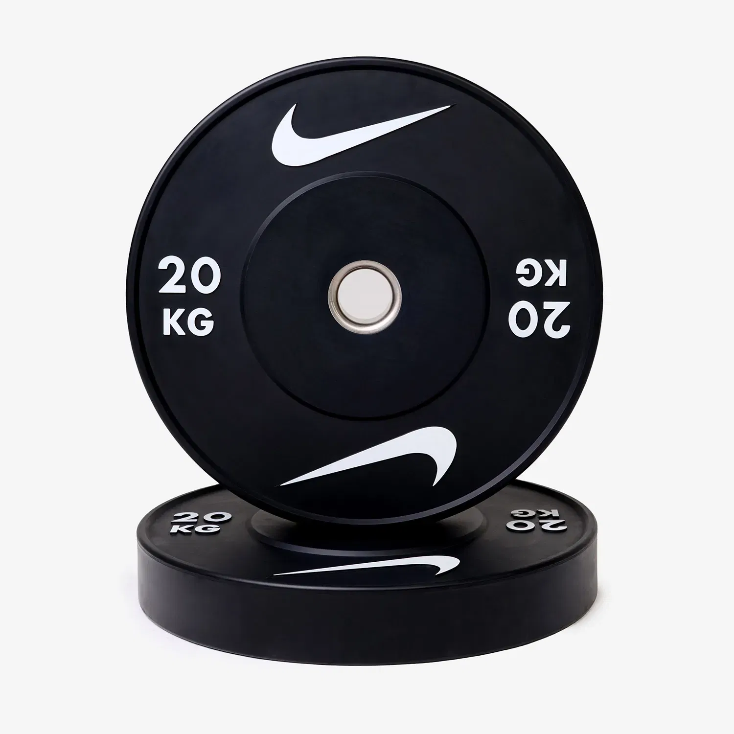 Nike Strength Premium Urethane Weight Plates - Single | Black/White - 20 Kg