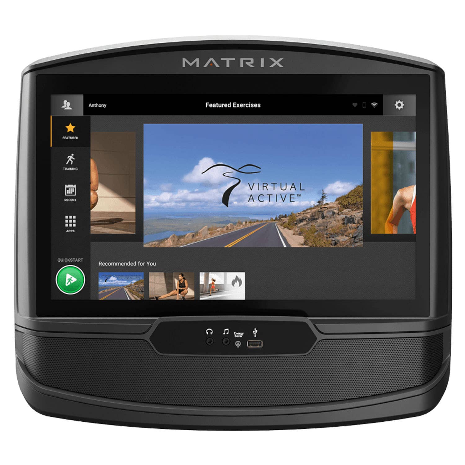 Matrix Recumbent Bike R50-XIR Console