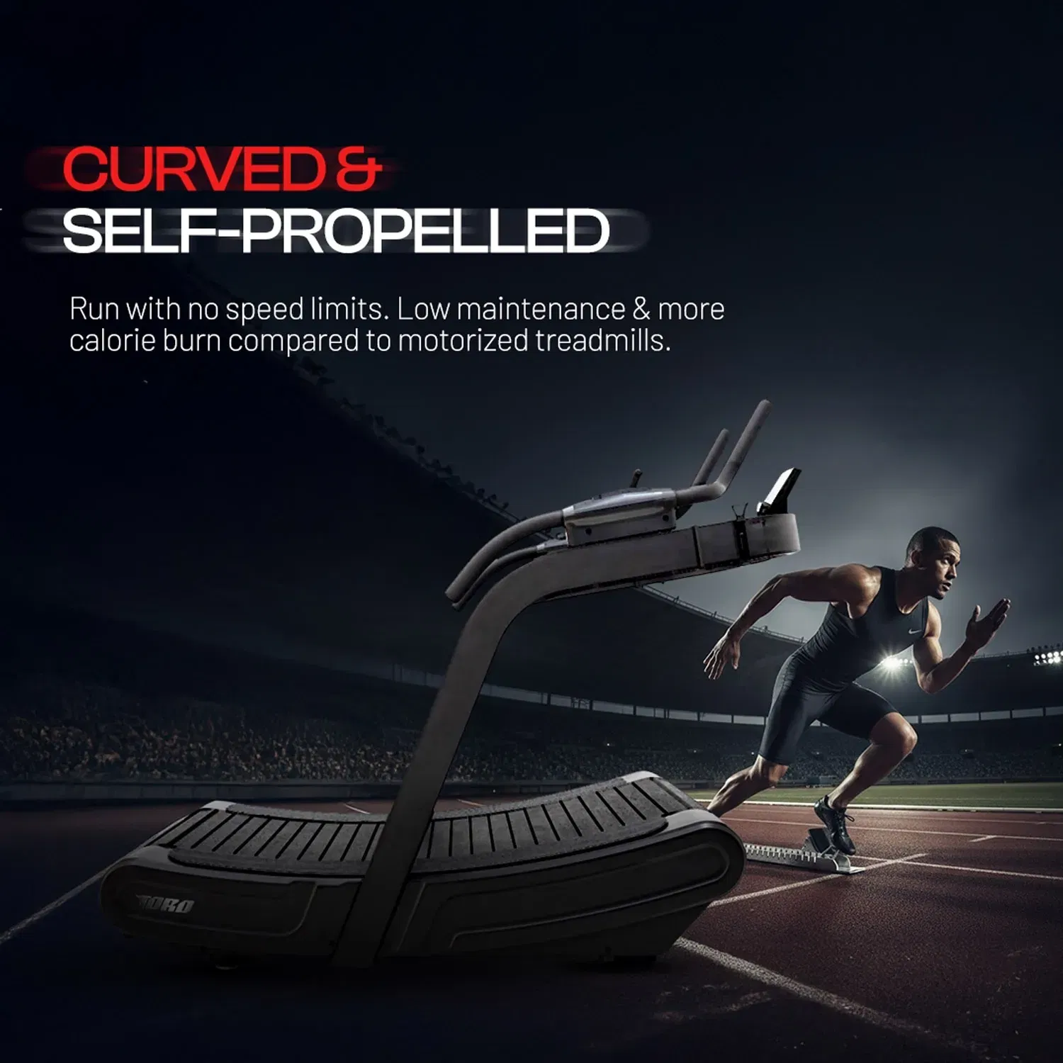 TORO RAC10 Air Runner With Sled - Curved Treadmill (Manual, Self-powered)