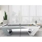 Rais D1 9ft Sleek Luxury Pool Table / Drop Pocket - White