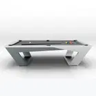 Rais D1 9ft Sleek Luxury Pool Table / Drop Pocket - White