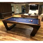 Rais D1 9ft Sleek Luxury Pool Table / Drop Pocket - Brown