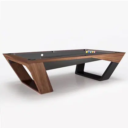 Rais D2 8ft Sleek Luxury Pool Table / Drop Pocket - Brown