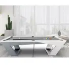 Rais D2 8ft Sleek Luxury Pool Table / Drop Pocket - White