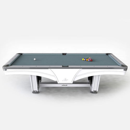 Riley England 8ft Ray Tournament American Pool Table – White/Bankers Grey